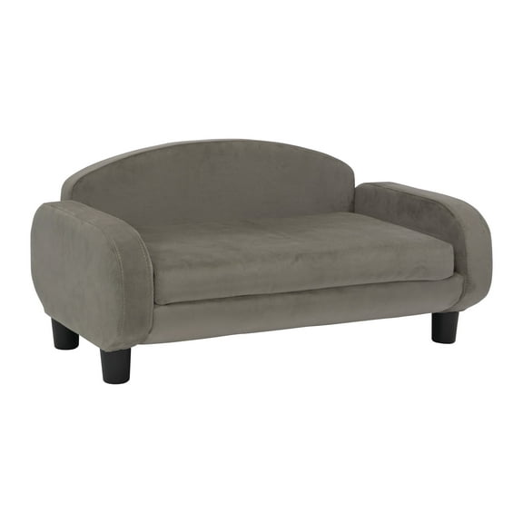 Paws & Purrs Cat Sofa Bed, Pet Couch for Indoor Cats Elevated Cat Beds with Removable Washable Mattress Cover for Kitten, Puppy or Small Animal- 31.5" Wide, Ash