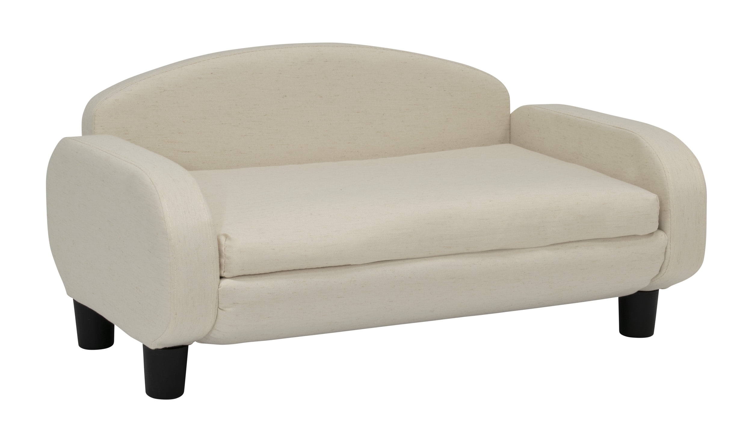 Oatmeal Elevated Small Pet Sofa with Removable Cover