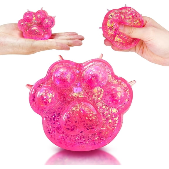 Paws Squishy Fidget Squishy Sugar Ball Collectible Figurines | Balls for Adults Sensory Squish Ball for Easter Bakset Stuffers, Goodie Bags Stuffers ()