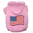 thumbnail image 1 of Paws & Stripes Screen Print Pet Hoodies, Light Pink - Extra Large, 1 of 1