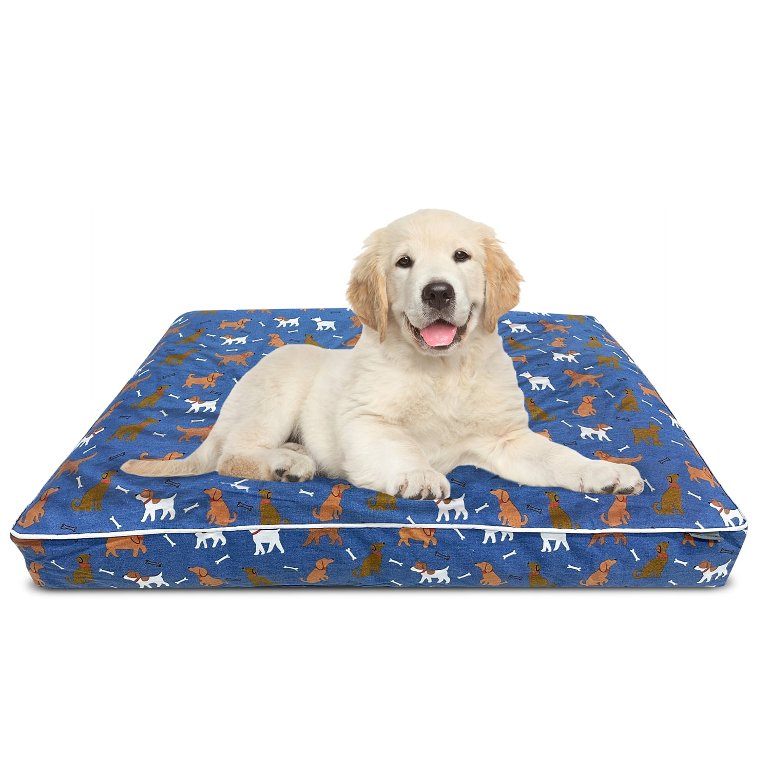 Paws and Décor Orthopedic Dog Bed, Enhanced Joint Support with Outlined Dog Design, Durable High-Density Foam Mattress for Comfort For Dogs.