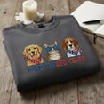 thumbnail image 1 of Paws for 250 Years embroidered sweatshirt, Patriotic Dog Cat Crewneck, Golden Retriever Beagle Cat Lover Gift, USA Independence Day, 1 of 4