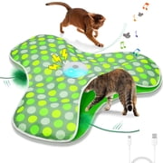 PawsPik Green Interactive Hide & Seek Concealed Feather Cat Toy, Medium