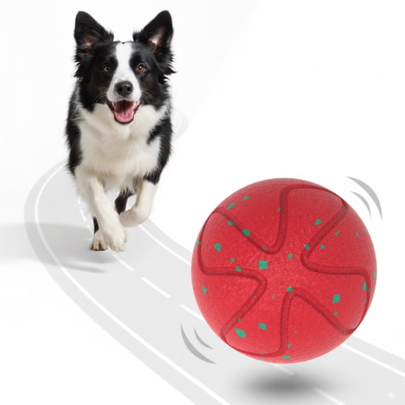 PawsPik Smart Bounce Interactive Dog Toy, Red, Small