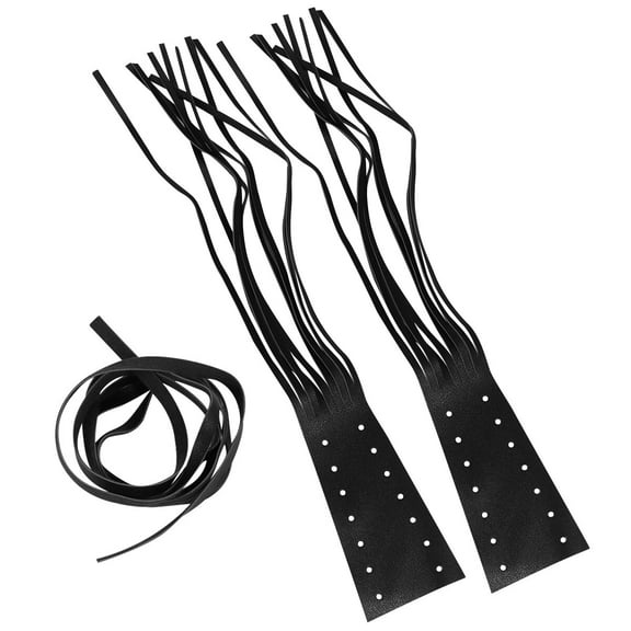 Pawsdot 1Pair Motorcycle Handlebar Grips Black Anti Skid Fringe Brake Lever Covers