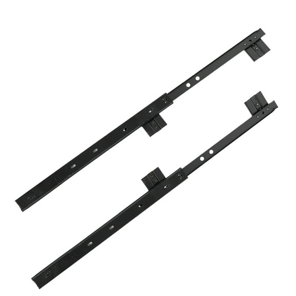 Pawsdot 1Pair Black Multi Functional Keyboard Rail Rack for Office Table and Furniture Drawer