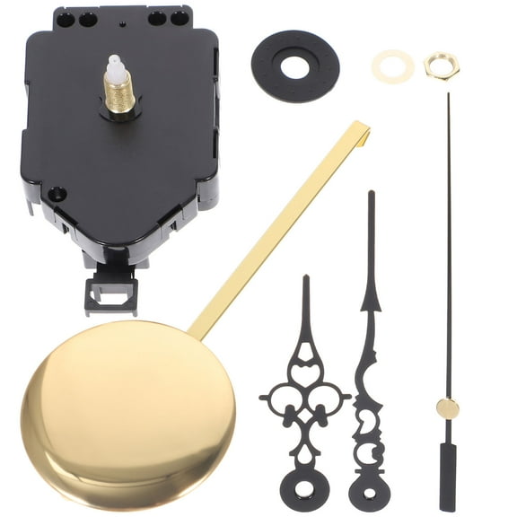 Pawsdot 1Set Black Wall Clock Mechanism Replacement Kit with Mute Clock Motor