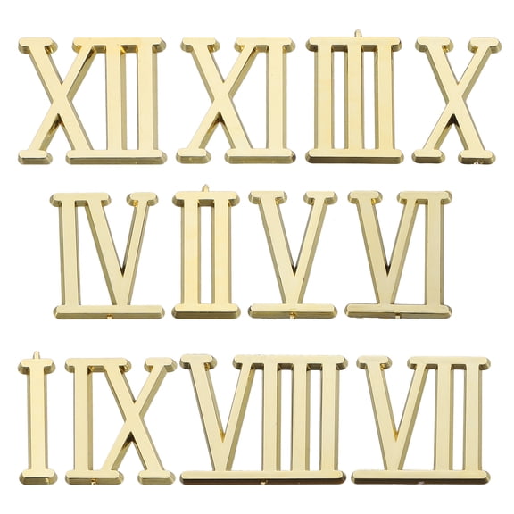 Pawsdot 1 Set Golden Abs Clock Accessories Diy Clock Making Kit For Home Art Decor