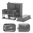 thumbnail image 1 of Pawsdot Durable Plastic Microscope Slides Staining Rack and Jar Kit Grey 1Set, 1 of 8
