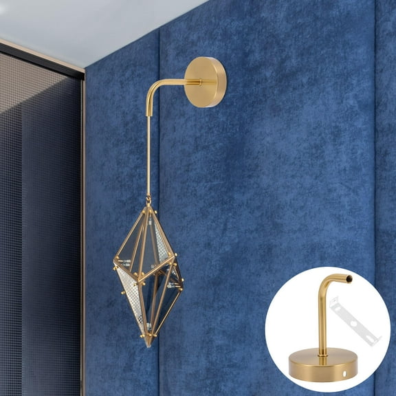 Pawsdot Golden Metal Wall Light Bracket for Home High Strength Easy Installation 1Set