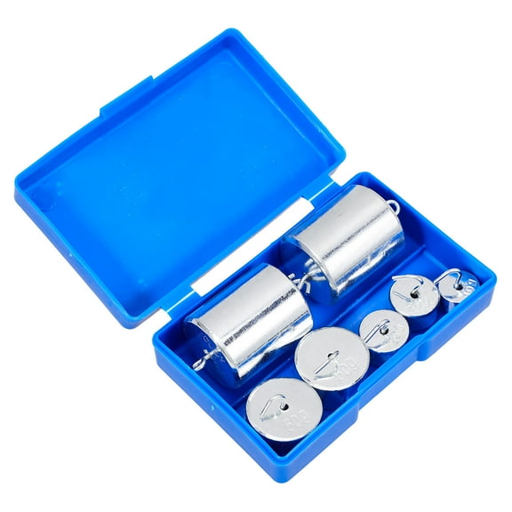 Pawsdot 1 Set Slotted Weight Silver Iron Laboratory Weights for Accurate Measurements