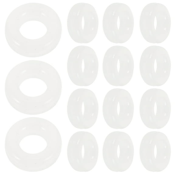 Pawsdot Eyeglass Silicone Ring Semitransparent 10 Pairs Anti Slip Round Comfort For Glasses Back to School