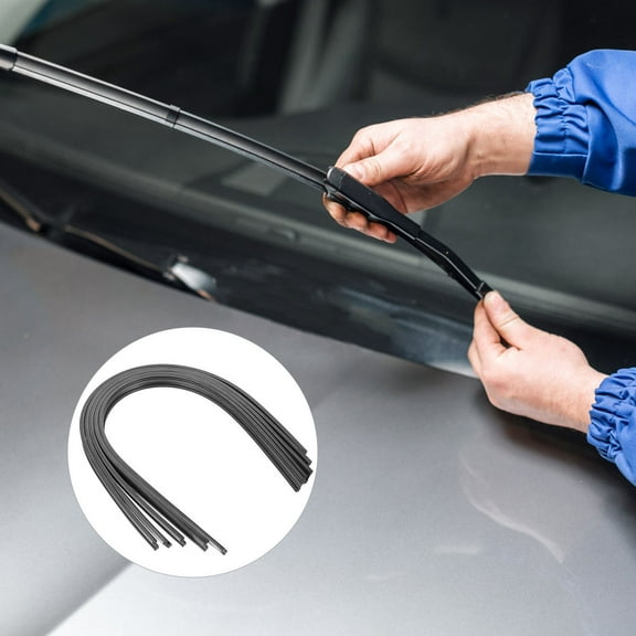 Pawsdot Car Wiper Blades Refills Black Rubber Frameless Universal Easy Install