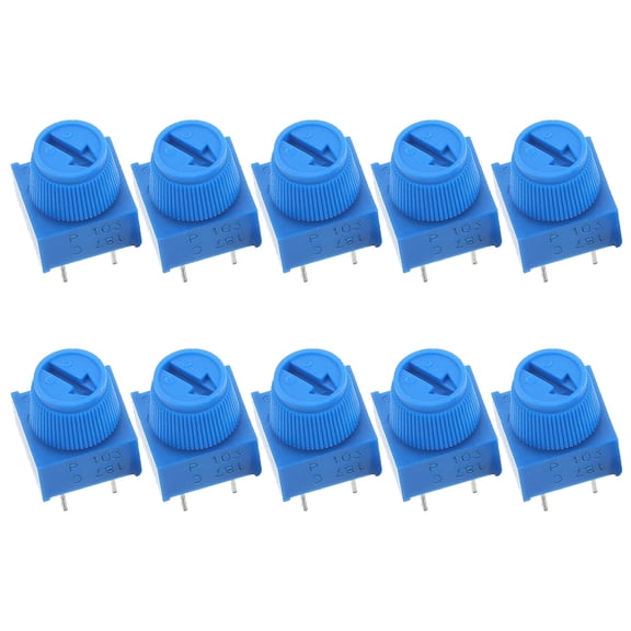 Pawsdot Breadboard Trim Potentiometer Dark Blue High Precision 3 Pin for Machine Adjustable