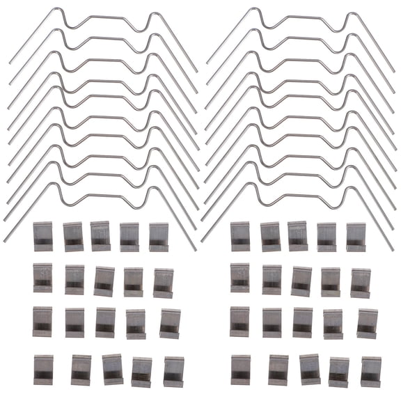 Pawsdot Stainless Steel Glass Clips Plated Silver for Greenhouse Glazing 100Pcs