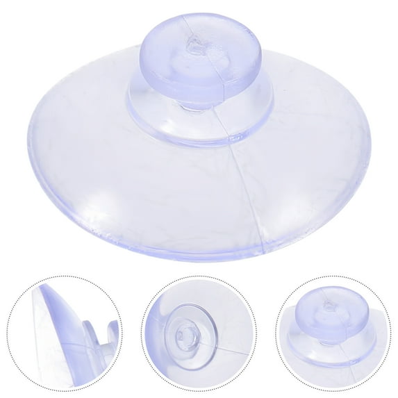 Pawsdot 100pcs Suction Cup Hooks Small Clear PVC Strong Suction for Home Organization