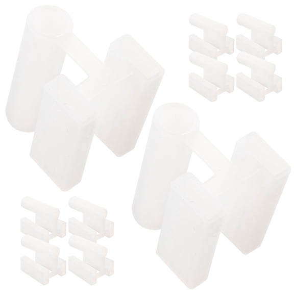 Pawsdot 100Pcs White Plastic Outlet Covers Plug Safety Caps for Electrical Socket Protection