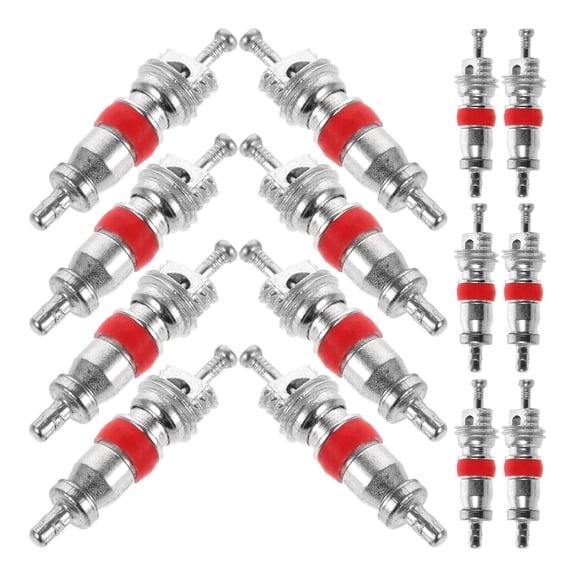 Pawsdot 100Pcs Tire Stem Core Replacement for Car Truck Motorcycle Copper Nickel Plated Heavy Duty
