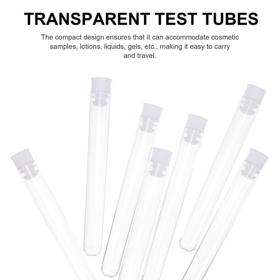 Pawsdot Leak-Proof Plastic Test Tubes for Science and Storage 100Pcs