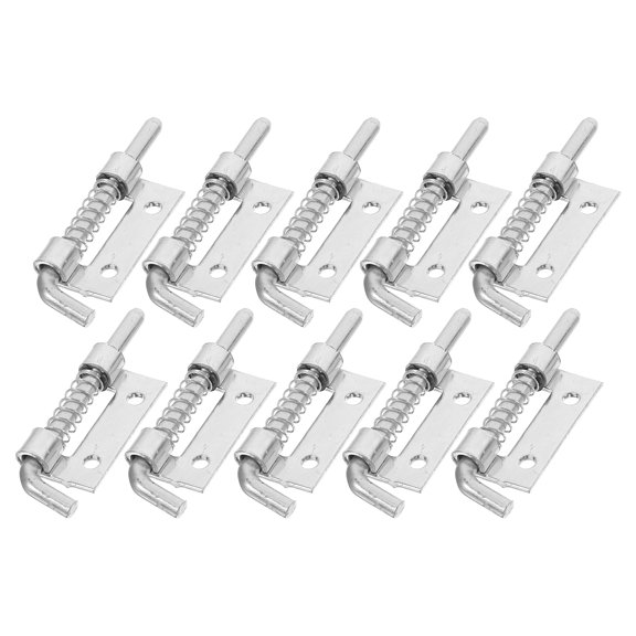 Pawsdot Spring Hinge Plated Silver Galvanized Iron for Home Use Automatic Rebound Design