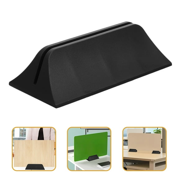 Pawsdot 10Pcs Black Plastic Desk Partition Clamp Adjustable Desktop Privacy Panel Clip
