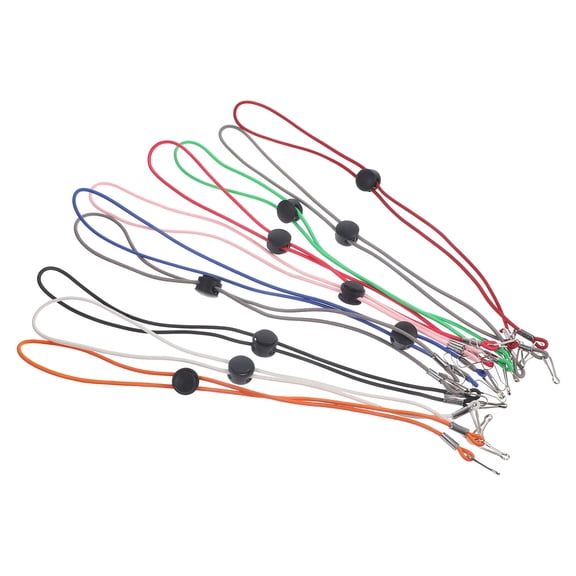 Pawsdot 10Pcs Standard Adjustable Hat Mask Strap Assorted Colors Sturdy Design for Exercise Outdoors