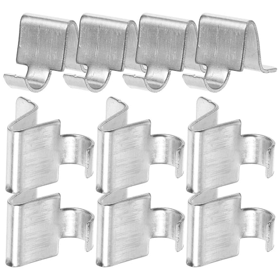 Pawsdot 10Pcs Plated Silver Cabinet Shelf Support Clips Metal Shelf Pegs for Stability