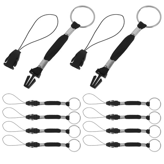 Pawsdot 10Pcs Lanyard Strap for Camera Accessories Nylon in Black