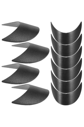 10Pcs Black Baseball Hat Brims Durable Replacement Visor Brim for Hat Shape Maintenance