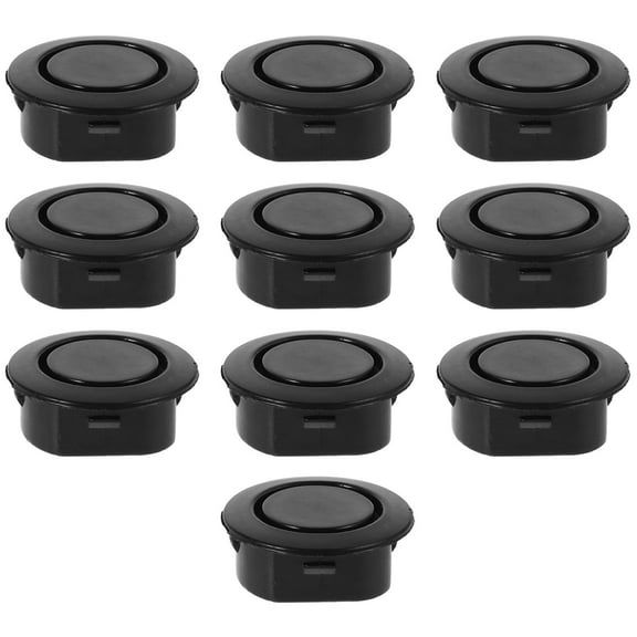 Pawsdot Bumper Protector for Car Black Plastic Universal Hole Cover for Home Use 10Pcs