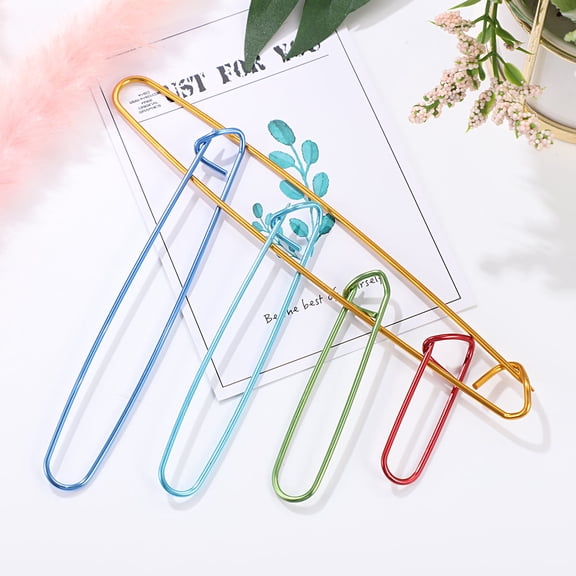 Pawsdot Crochet Safety Pins Assorted Color for Blankets Scarves 10Pcs