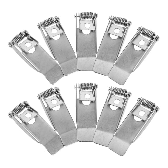 Pawsdot 10Pcs Spring Clips For Lights Elasticity Commercial Spaces Downlight Clamps Silver