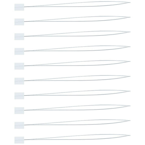 Pawsdot 10pcs Beading Needle Threaders Steel Wire for DIY Crafts Beadwork Accessories
