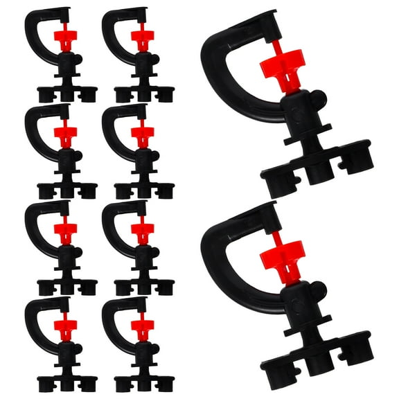 Pawsdot Black 360 Degree Rotating Nozzle for Garden Irrigation and Fruit Trees 10Pcs