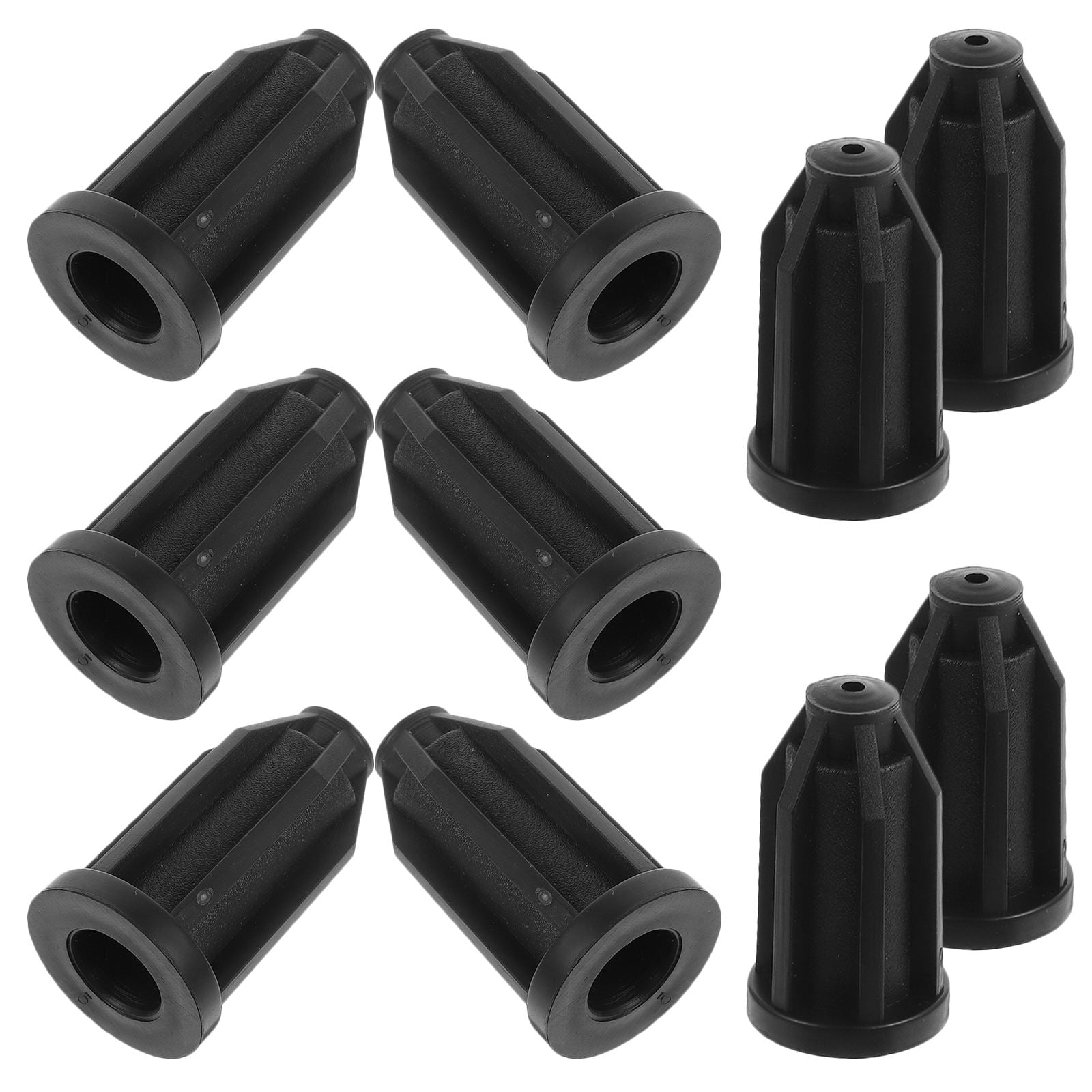 Caster Socket Pawsdot 10Pcs Black Caster Stem Sleeve Replacement for Furniture ...