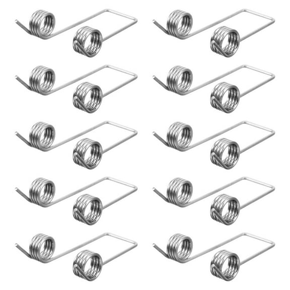 Pawsdot 10Pcs Replacement Metal Torsional Springs for Trash Can Lid with Enhanced Elasticity
