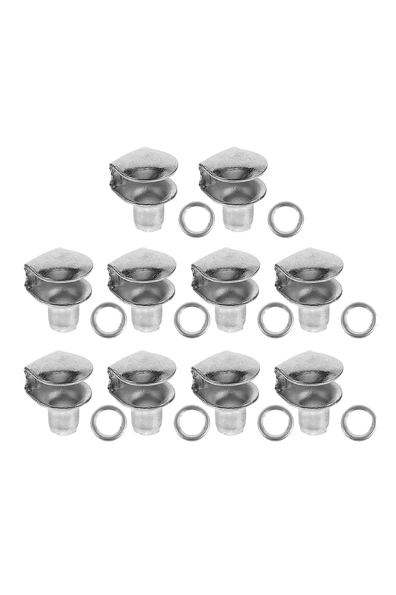 10pcs Classic Shoe Clips Metal Buckles for Boots Outdoor Use and Fishing