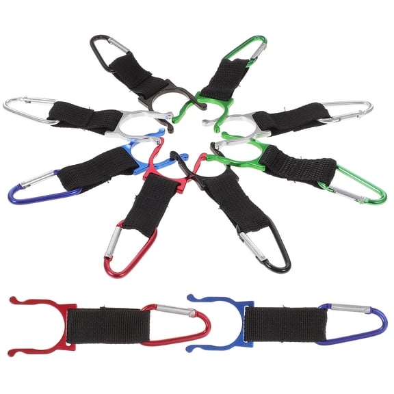 Pawsdot 10pcs Water Bottle Holder with Clip Nylon Assorted Color for Camping