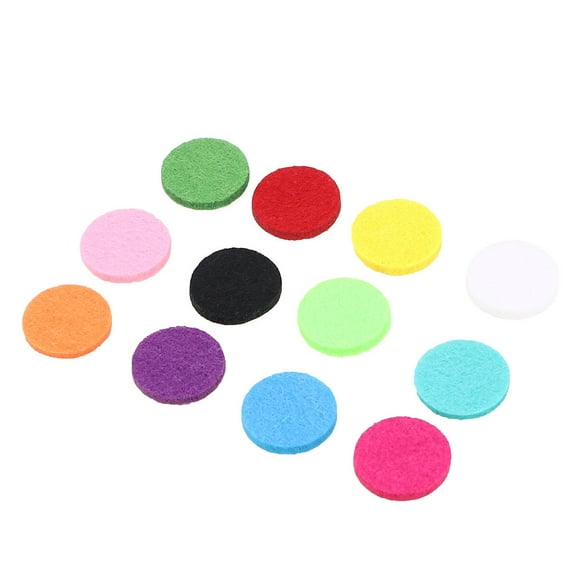 Pawsdot 12Pcs Assorted Color Absorbent Pads for Aromatherapy Diffuser Pendant Oil Necklace