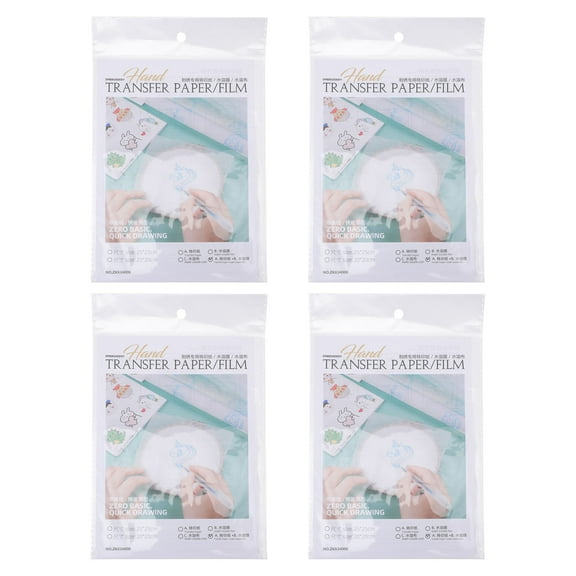 Pawsdot Water Soluble Pva Paper Transparent Embroidery Stabilizer for DIY Use