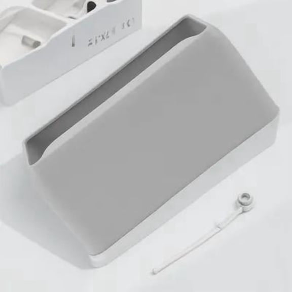 Pawsdot Litter Scoop Bin Cat Litter Shovel Organizer Plastic Grey Indoor Use 1Pcs