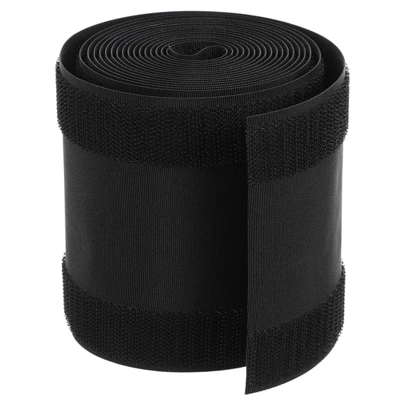 Pawsdot Black Floor Cable Cover for Home with Hook and Loop Tape and Cable Grip p for Carpet Protection