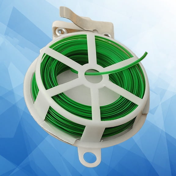Pawsdot 1Pc Multi-Purpose Garden Cable Tie Green for Vines Shrubs with Built-in Cutter