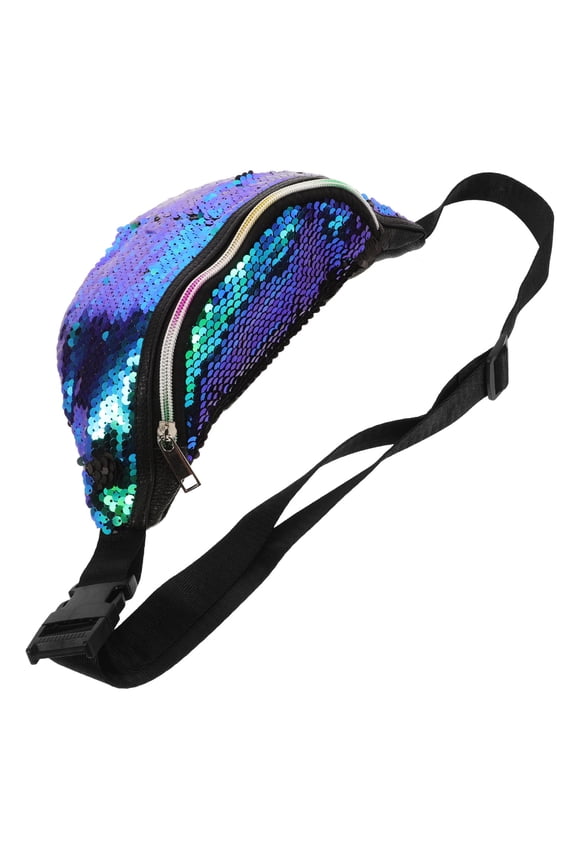 Black Glitter Crossbody Bag - Ideal for Hands-Free Storage At Night Events and Outdoor Activities