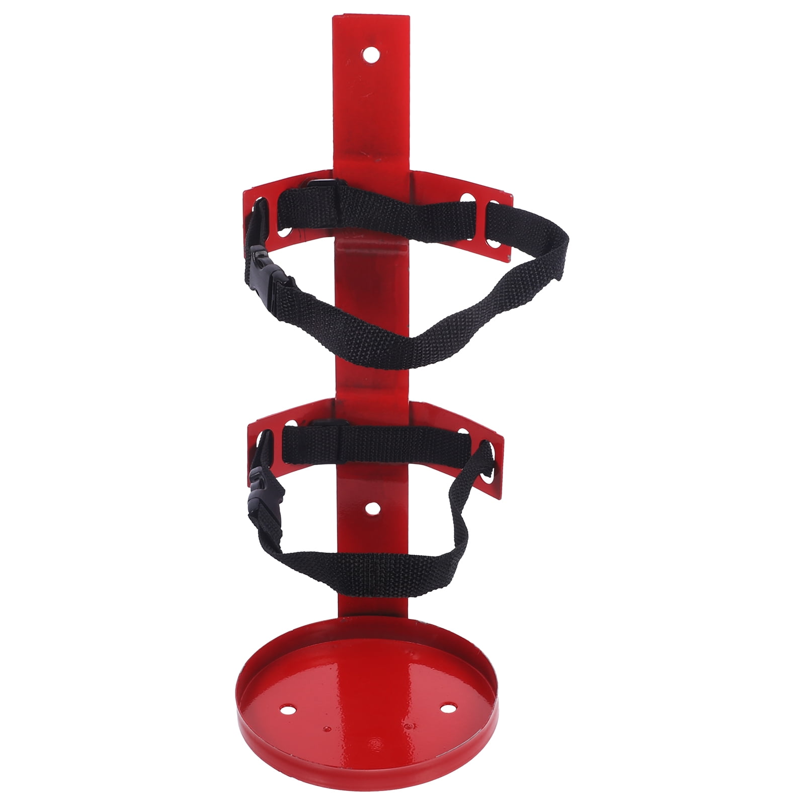 Pawsdot 1Pc Iron Fire Extinguisher Holder Wall Mount Durable Red Fire Extinguisher Bracket