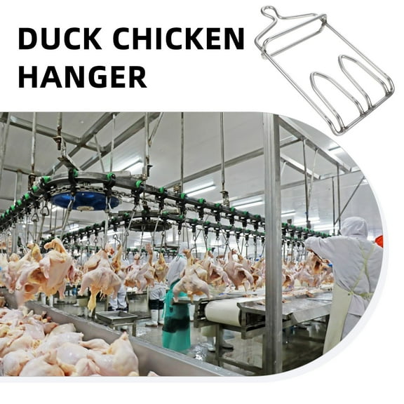Pawsdot 1Pack Stainless Steel Chicken Slaughter Hook for Meat Handling