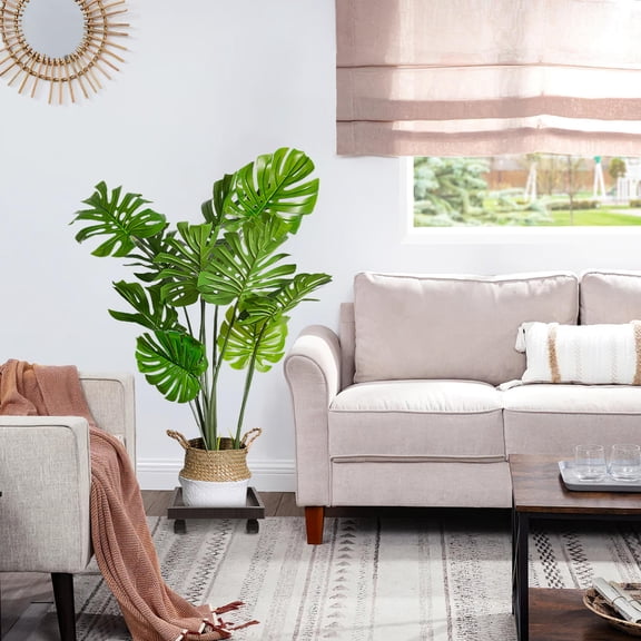 Pawsdot Stylish Grey Plant Stand with Wheels for Indoor and Outdoor Plants