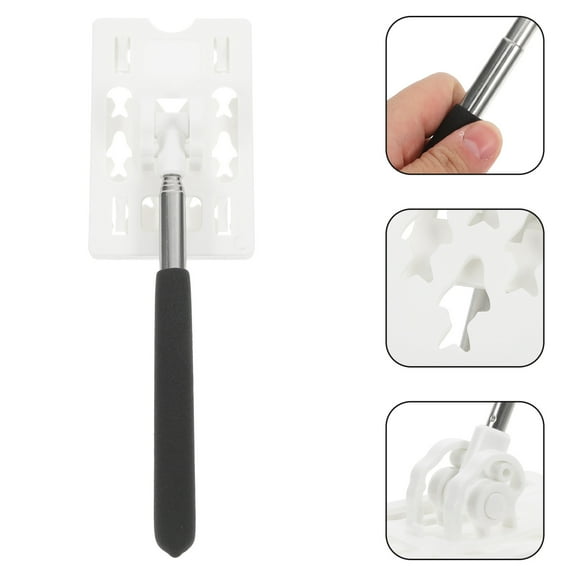 Pawsdot Vehicle Swiping Stick for Car Use White ABS 304 Stainless Steel