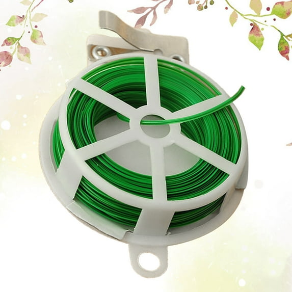 Pawsdot Garden Tie Green Plastic and Iron for Plants and Cables 1Pc