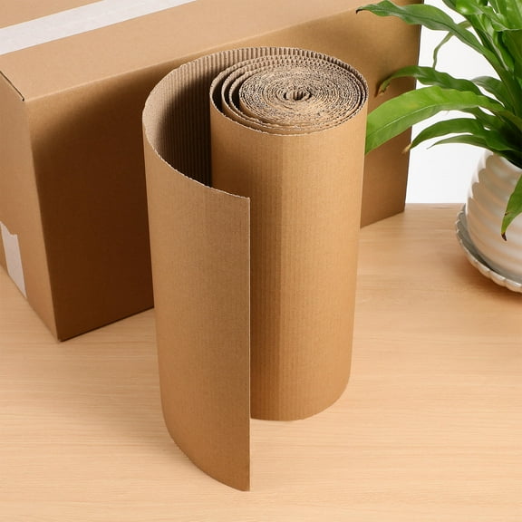 Pawsdot Corrugated Cardboard Roll Beige Cushioning Support Easy to Cut Versatile Use